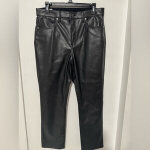 High rise leather jean from GAP . It’s brand new